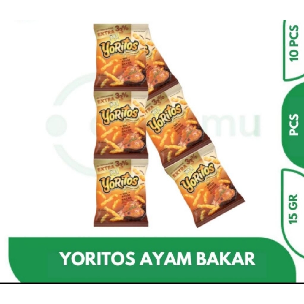 

YORITOS AYAM BAKAR 18gr RENCENG 10 PCS