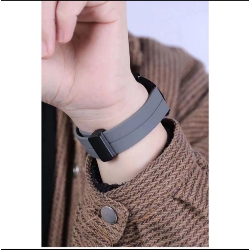 Strap Silicone Tali Magnetic Buckle Smartwatch Skmei Bozlun DM56