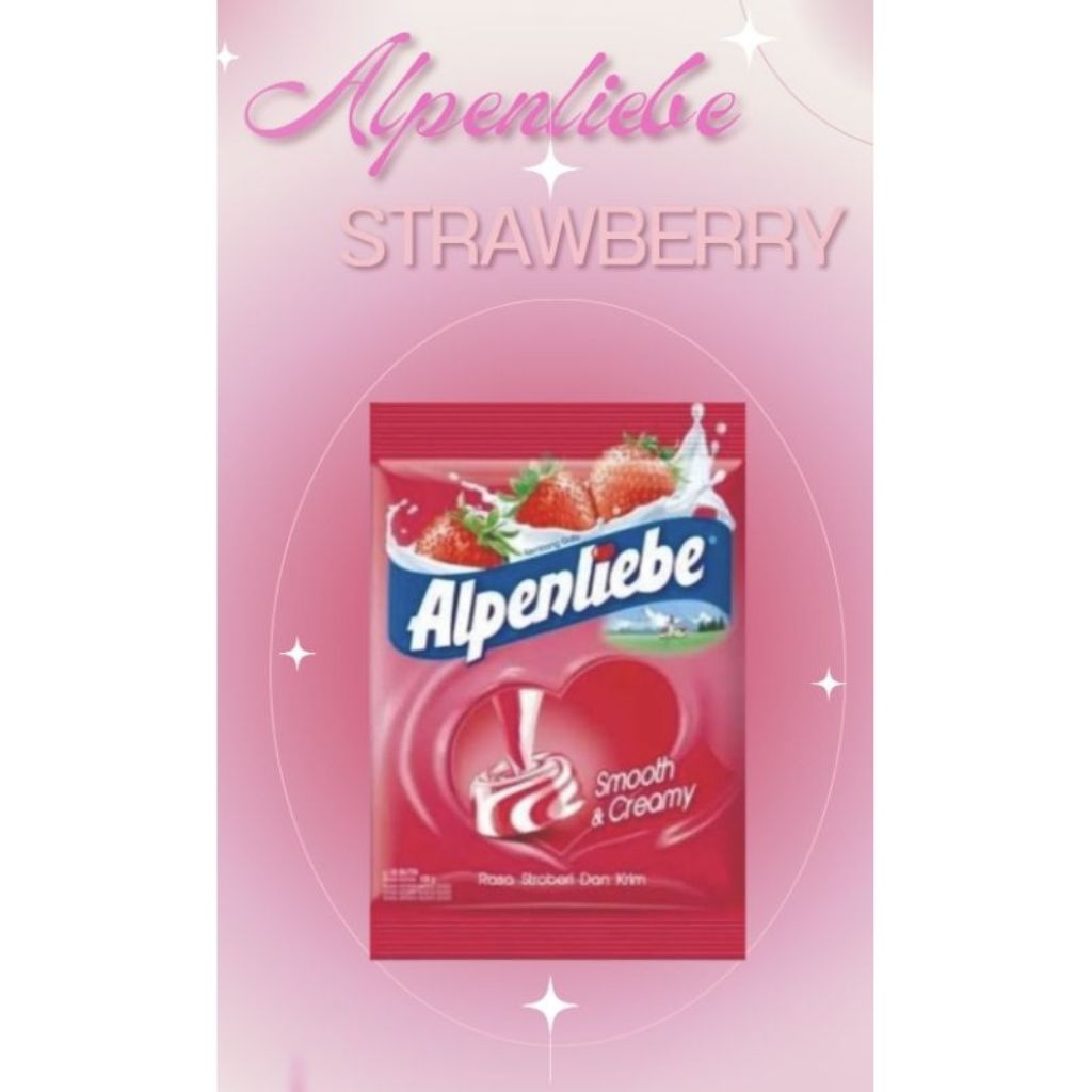 

Alpenliebe strawberry pouch