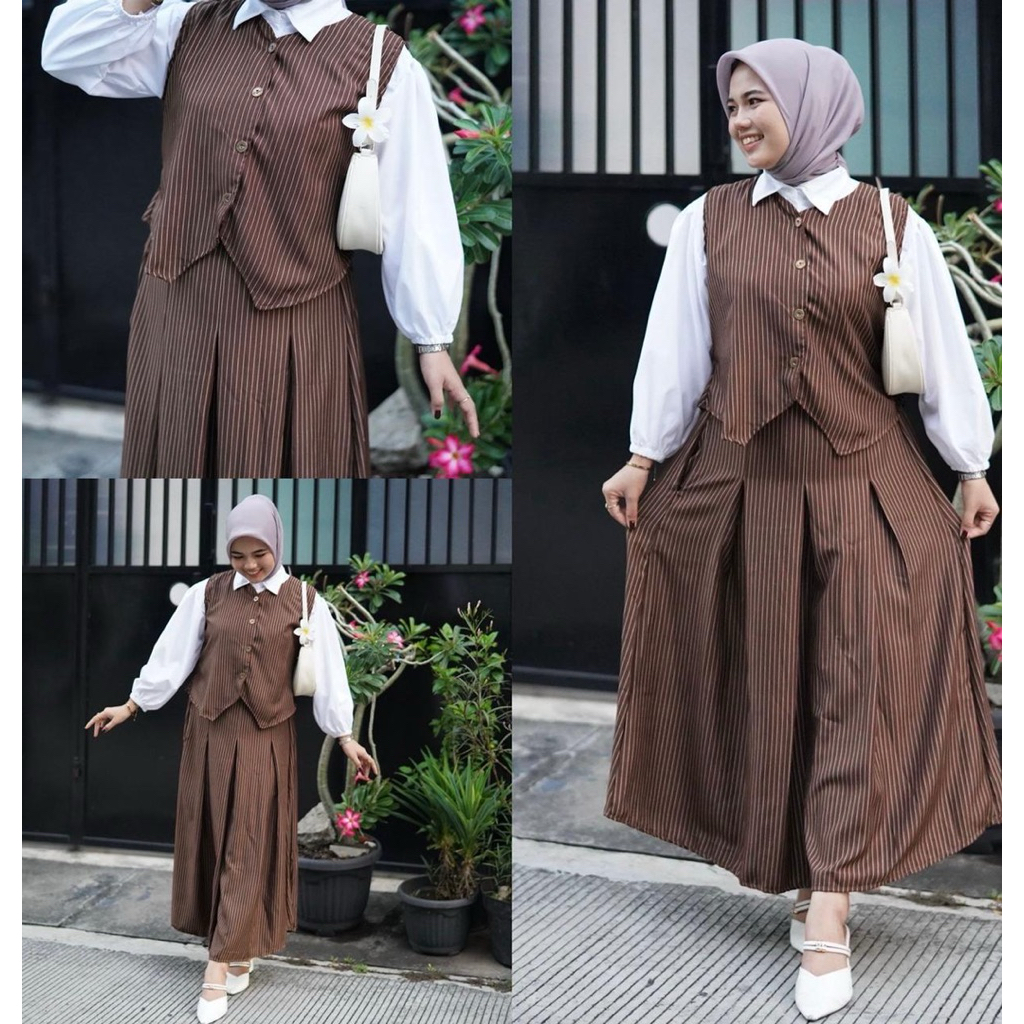FF QUEENY ( ROMPI / VEST + ROK )