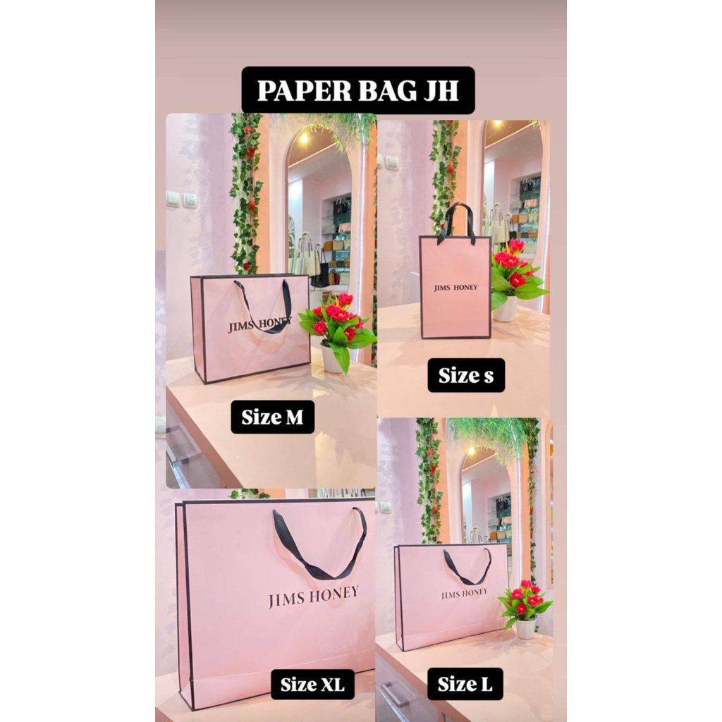

Jims Honey - Paper Bag - Tas Belanja Wanita Premium - Tas Kado Kekinian Original Store