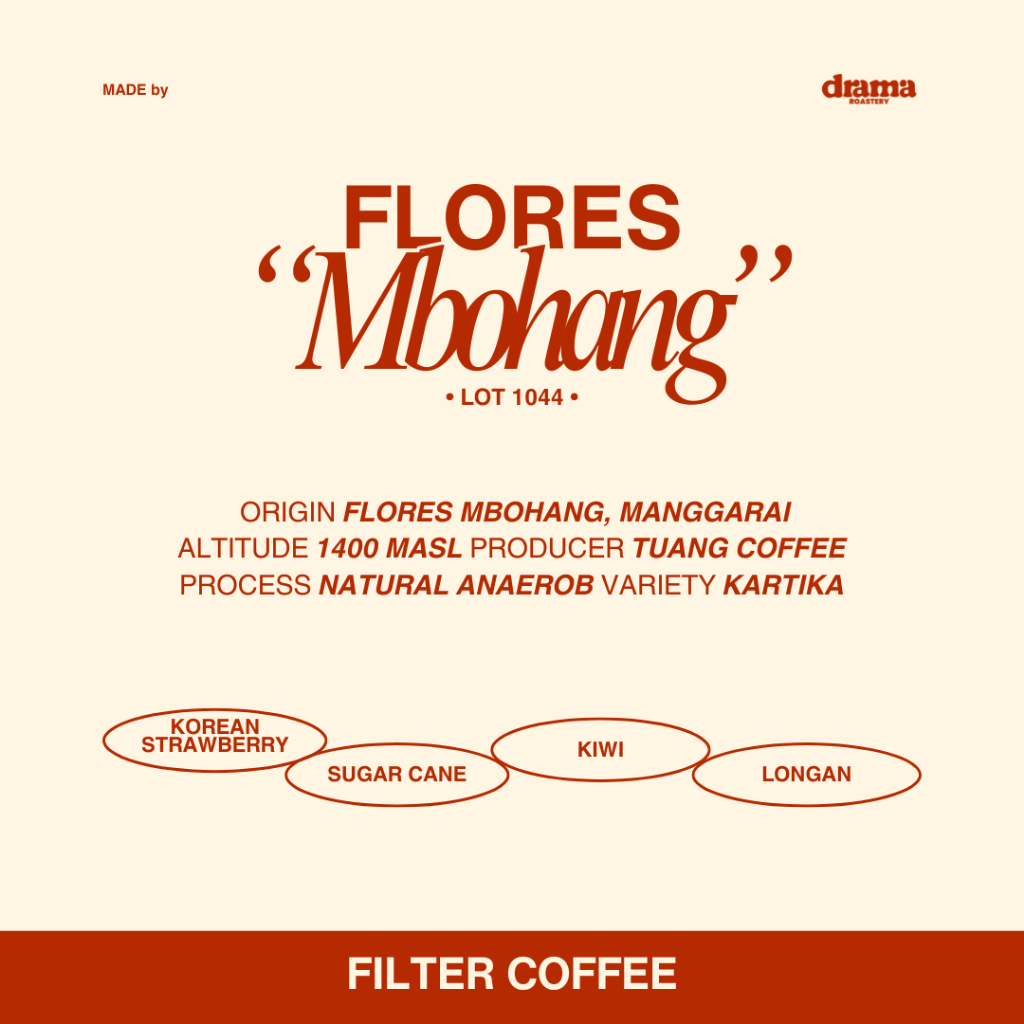 

Flores "Mbohang" Anaerobic Natural Arabica Coffee