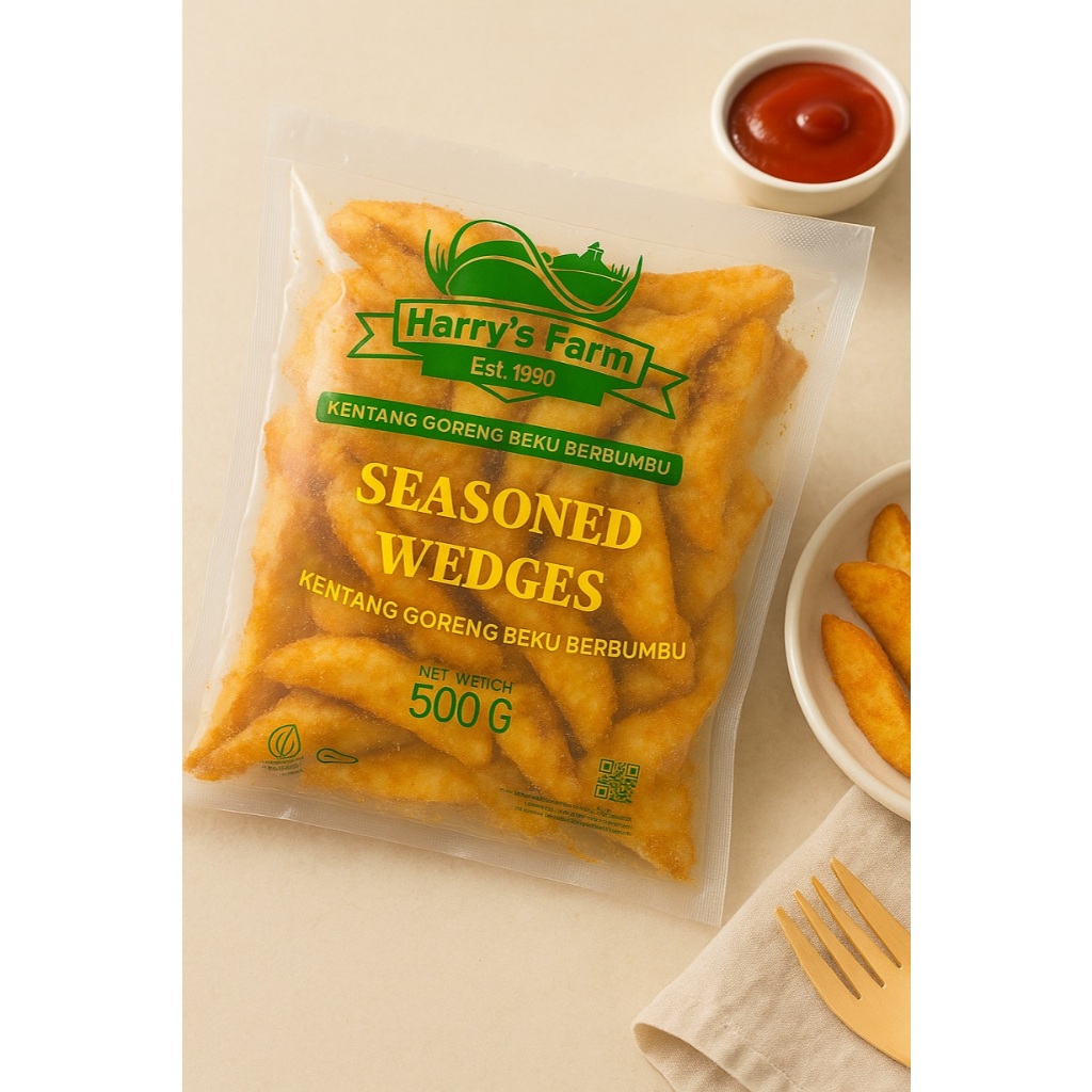 

Seasoned Wedges [ Kentang Goreng Wedges Berbumbu 500gr