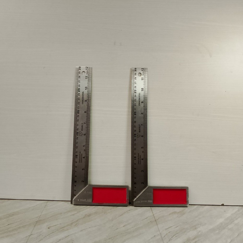 

Siku Meter Tukang 12'' 12In 12Inch Penggaris Ukur Sudut Merk Wanly