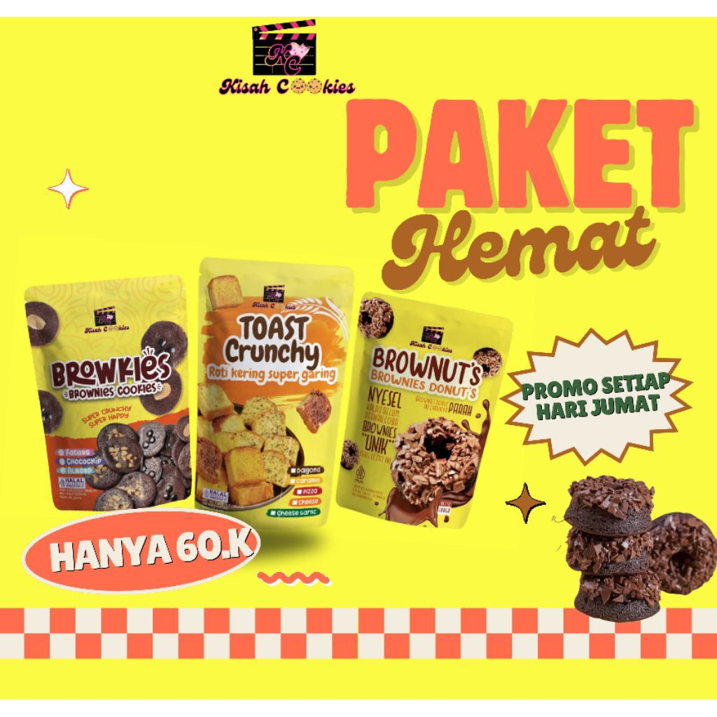 

PROMOPAKETHEMAT 3PCS 60K/Browkies, Brownut's/Toast Crunchy
