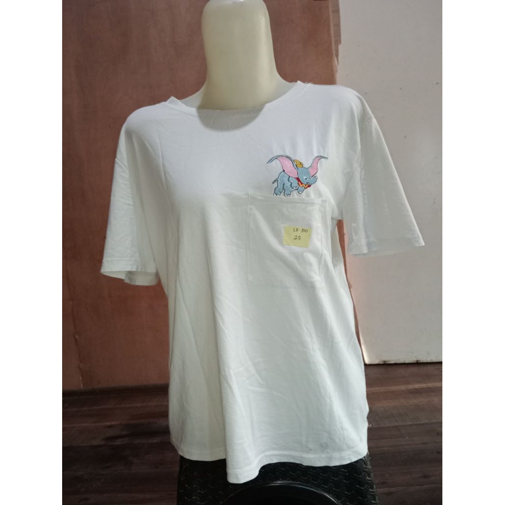 Baju kaos cewek dewasa putih