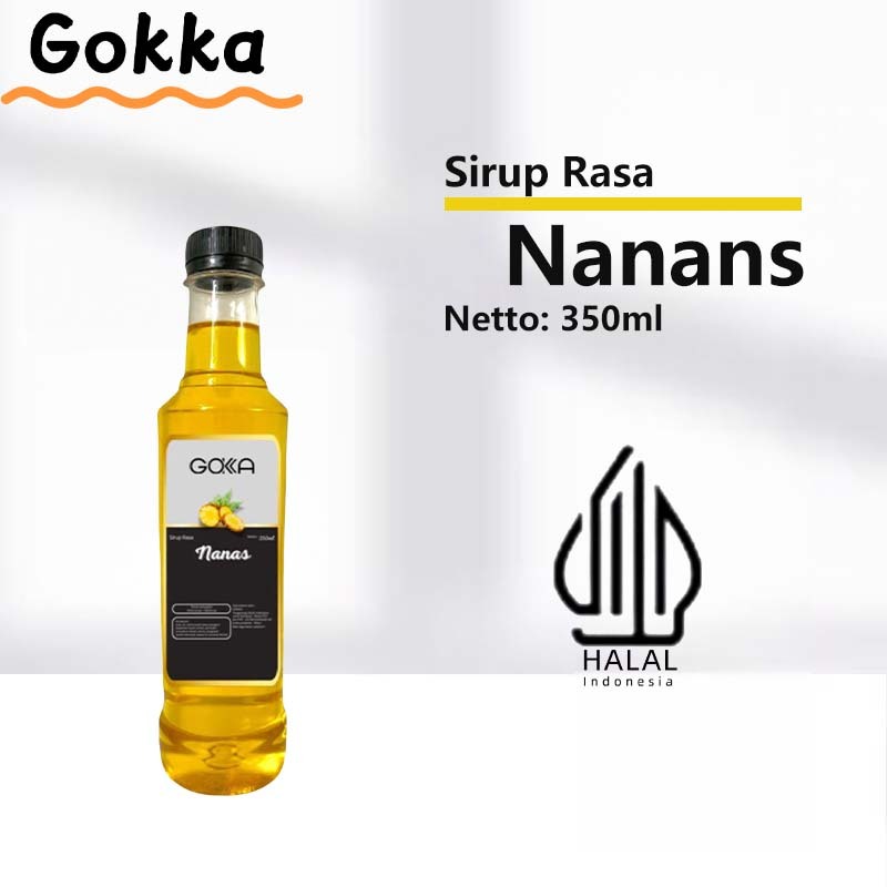 

GOKKA Flavored Syrup 350ml Sirup / Sirup Nanas / Minuman Sirup Sertifikasi Halal