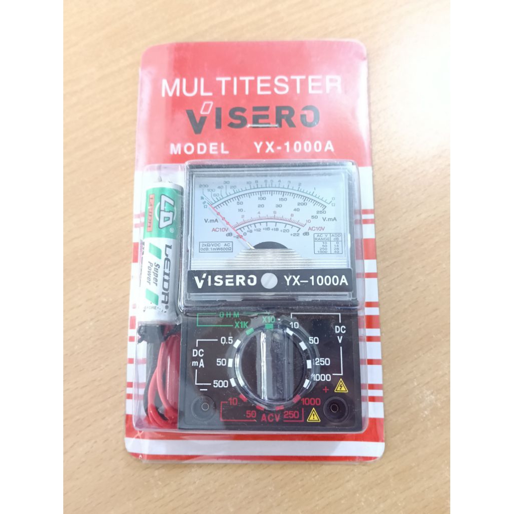 Multitester / Multitester Visero / YX - 1000 A Analog Multitester Free Baterai