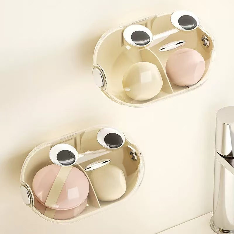 Tempat pengering spon make up di kamar mandi gantung akrilik transparan beauty blender holder storag