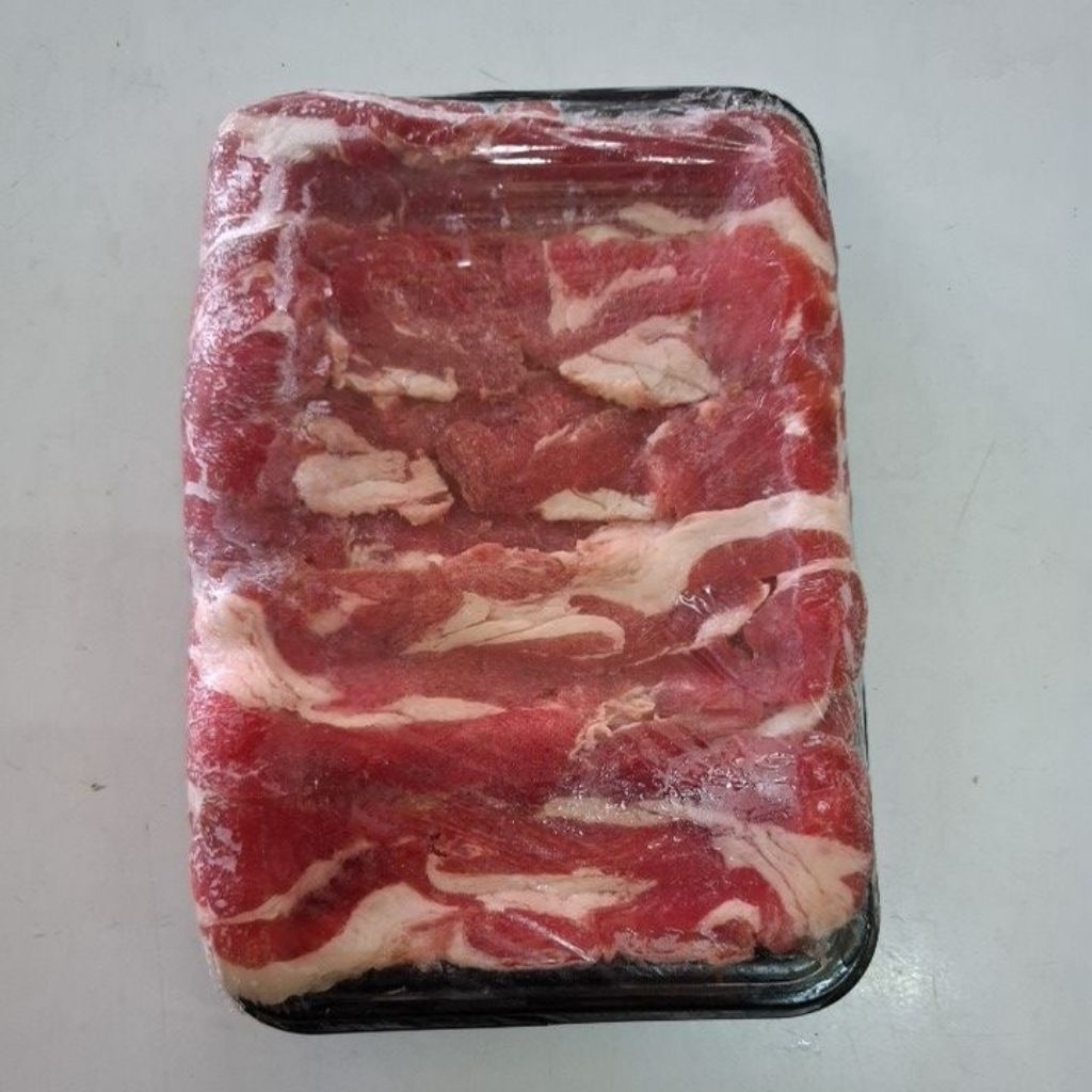 

Daging Slice dengan lemak 20 persen 250gram Halal