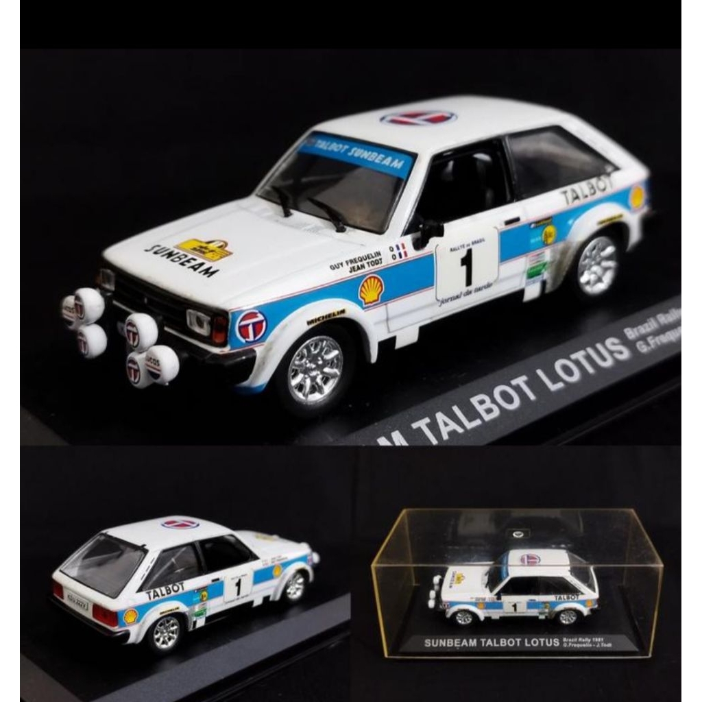 Diecast Mobil Sunbeam Talbot Lotus Brazil Rally 1991 Skala 43