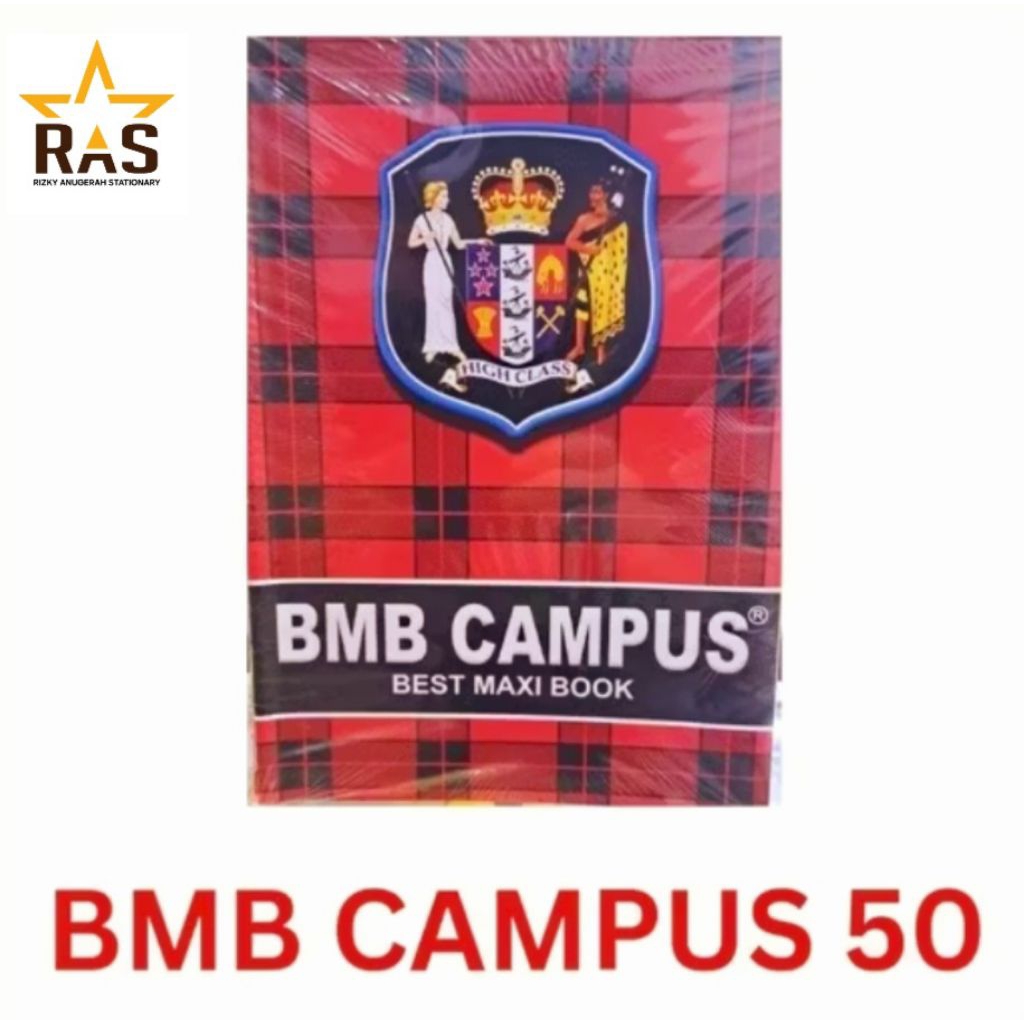 

Buku Tulis BMB Campus isi 50 Lbr / 1 Pack isi 10 pcs