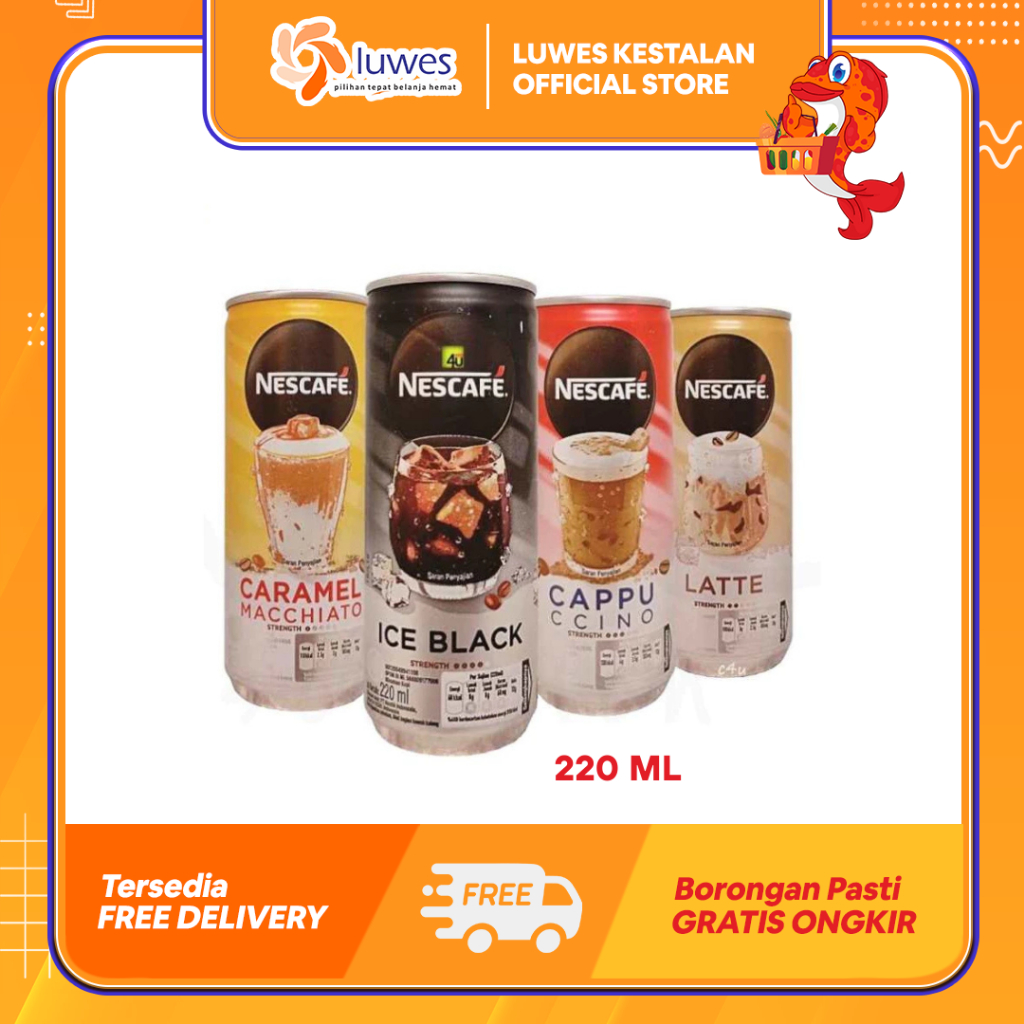 

Nescafe Kopi Instan Kaleng 220ml All Varian Kopi Kaleng Dengan Pilihan Banyak Rasa & Siap Diminum