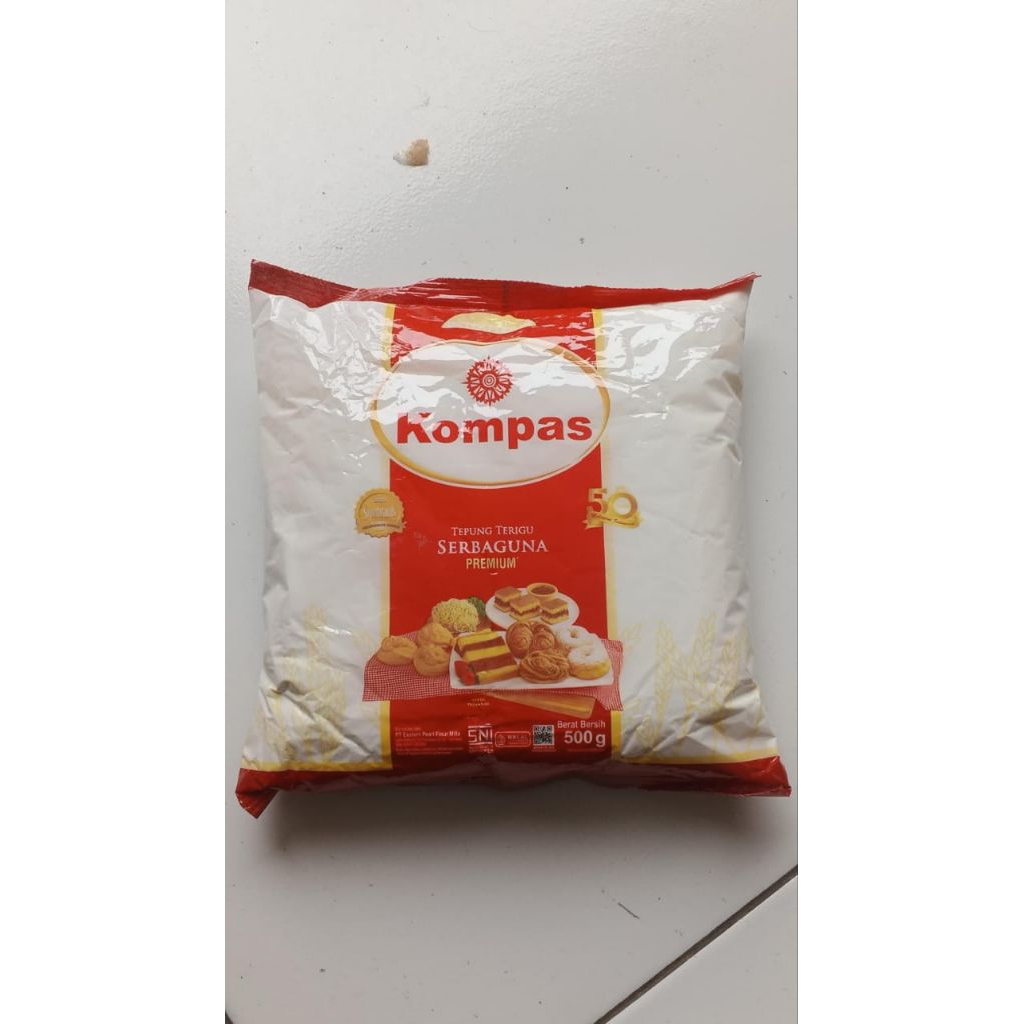 

TEPUNG TERIGU KOMPAS SERBAGUNA 500G ECER