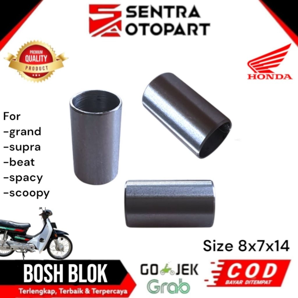 Bosh bos bushing pin dowel blok beat spacy scoopy supra grand original