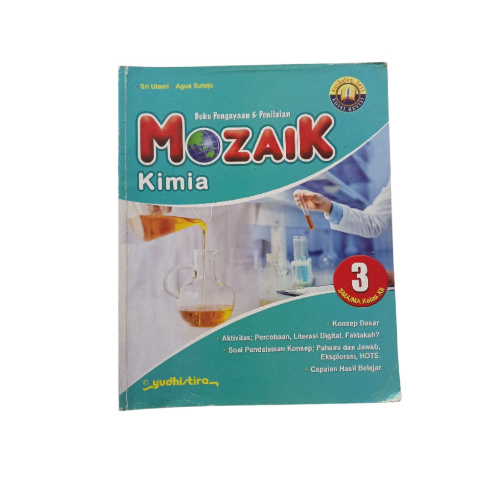 BUKU MOZAIK KIMIA YUDHISTIRA ORI SMA/MA KELAS XII/12 JUAL MURAH