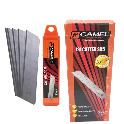 

Isi Pisau Cutter CAMEL/Refill Pisau Kater Besar CAMEL Tube isi 5 PCS