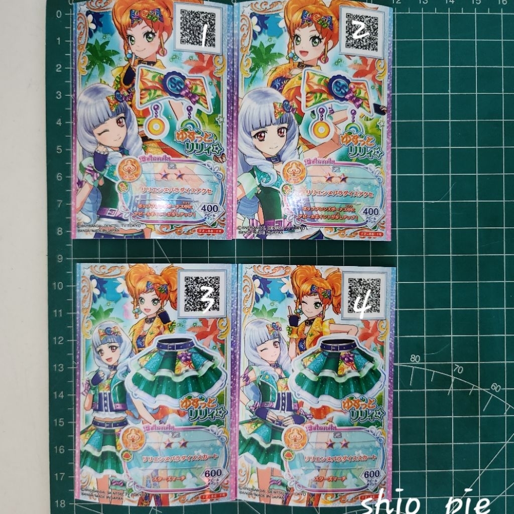 kartu original japan Aikatsu friends card FR friends rare pop Yuzutto lily coord satuan