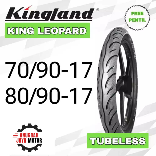 Ban Motor Tubeless Ban Ring 17 Ban KINGLAND LEOPARD 70/90-17 80/90-17 Ban Tubeless Ring 17 Ban Motor