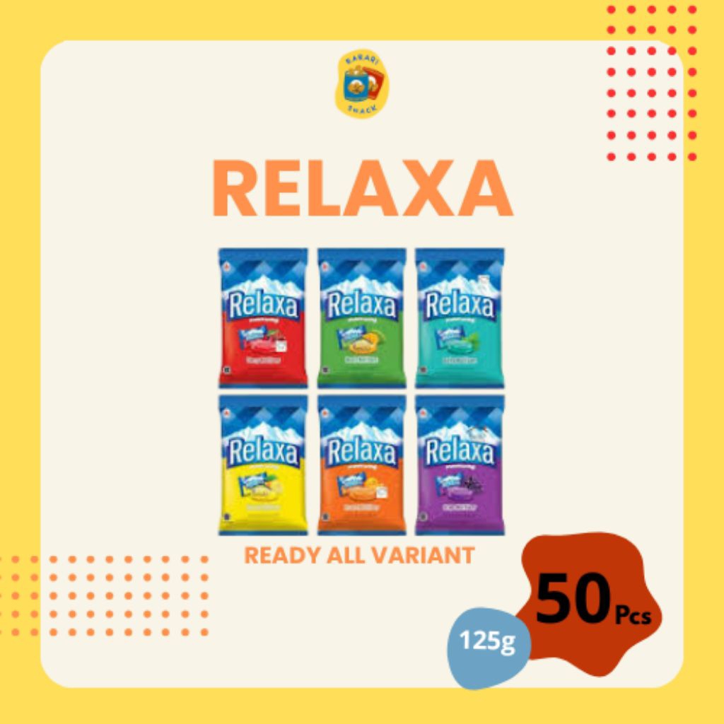 

RS Permen Relaxa (125g) Permen rasa Mint Anggur / Lemon / Ceri / Barley isi 50pcs