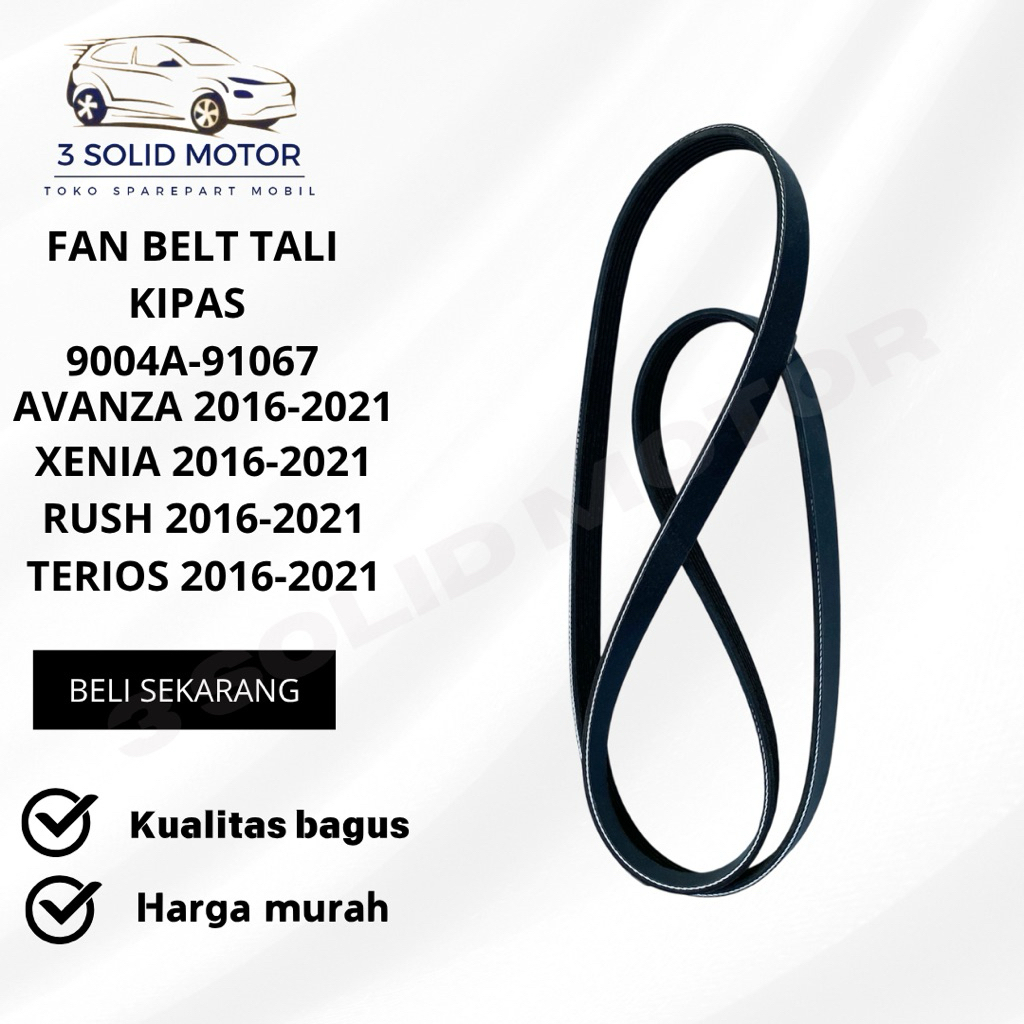 FAN BELT TALI KIPAS GRAND AVANZA XENIA NEW RUSH TERIOS 2016-2021 ORIGINAL
