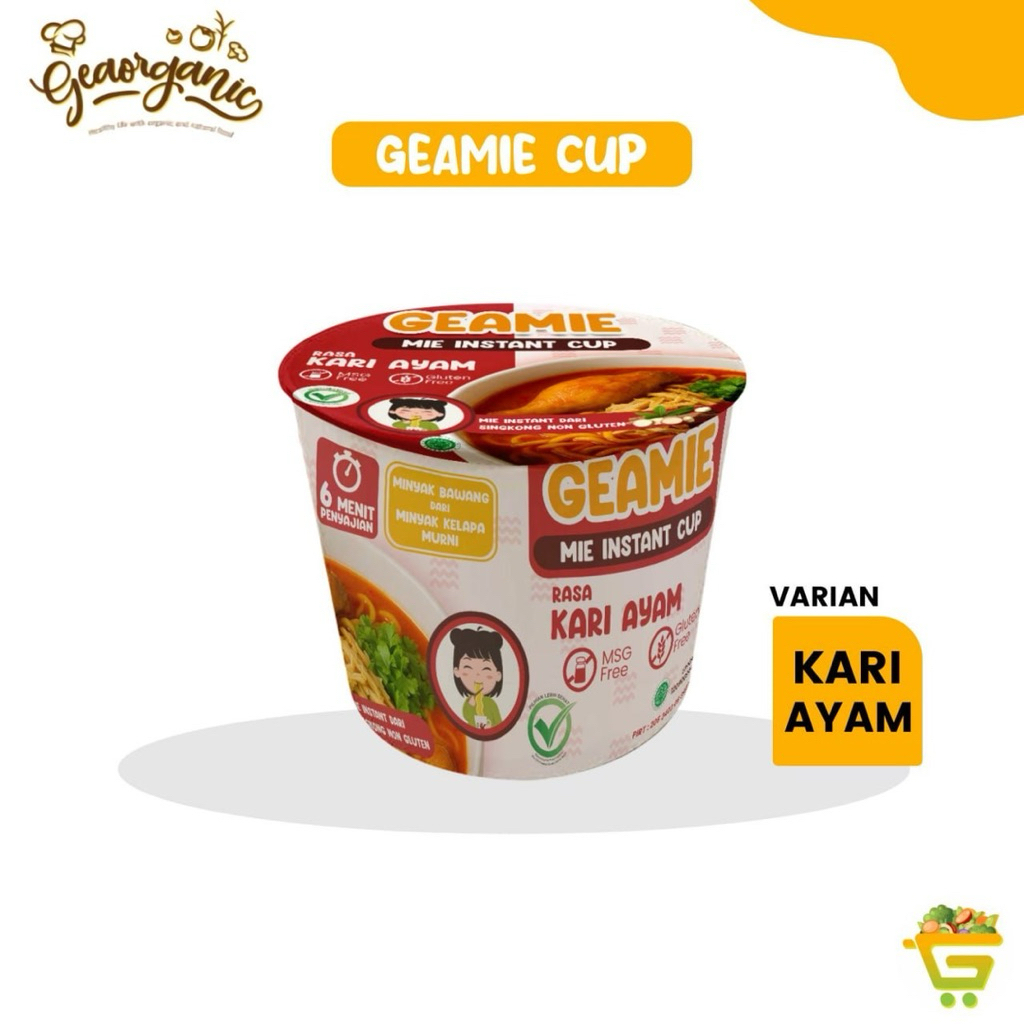 

Mie Cup Gluten Free Geamie Kari Ayam