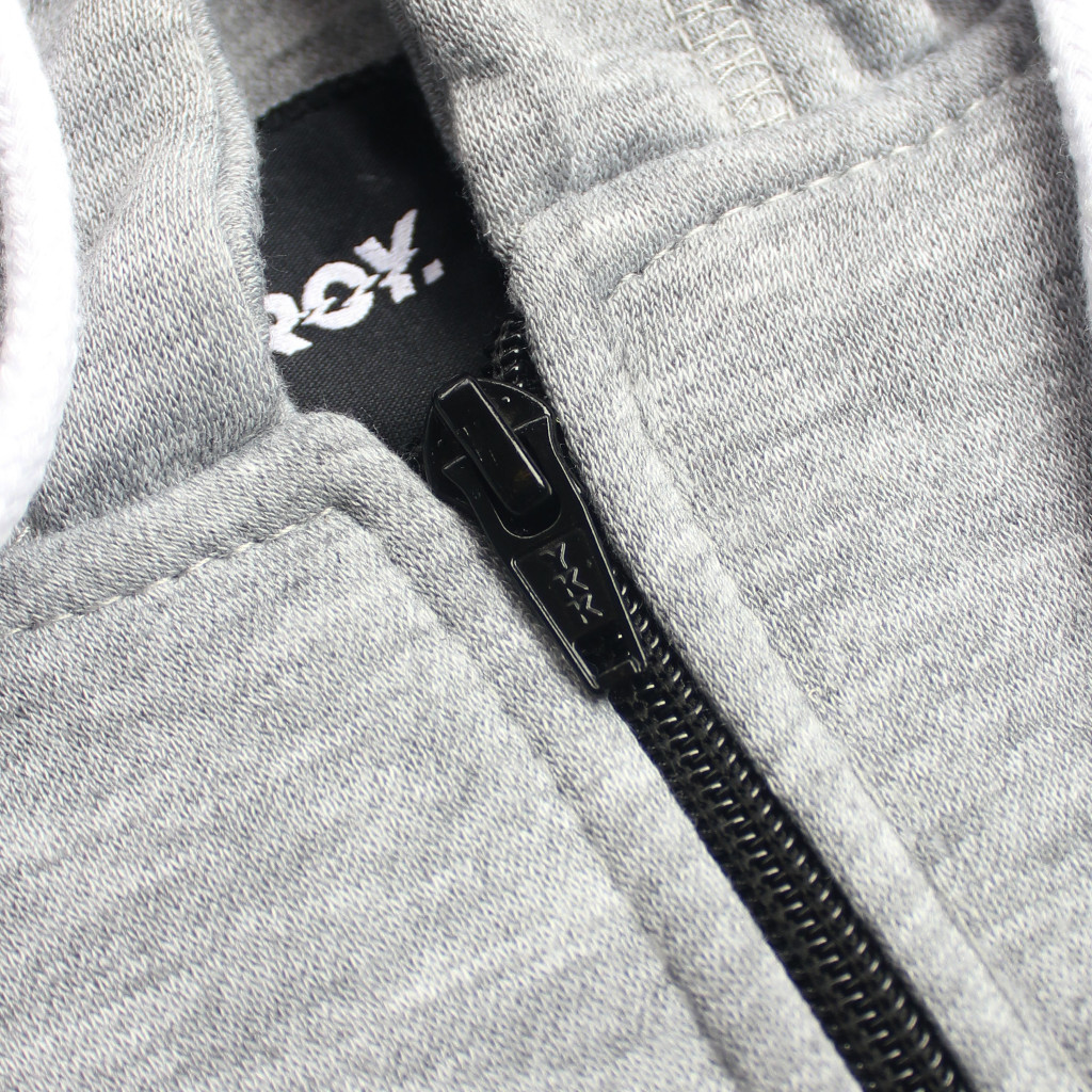 Troy Company Zipper Hoodie Misty Grey Witch Owl - Hoodie Zipper Hoodie Abu Misty ZHD 3182