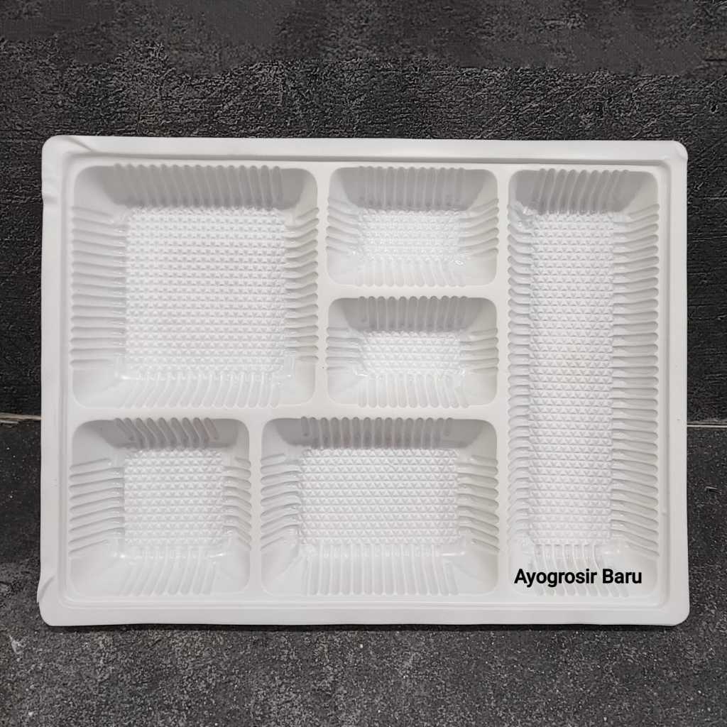 Sekat Mika Persegi Panjang 22x29 isi 50 pcs Putih Susu Sekat 6