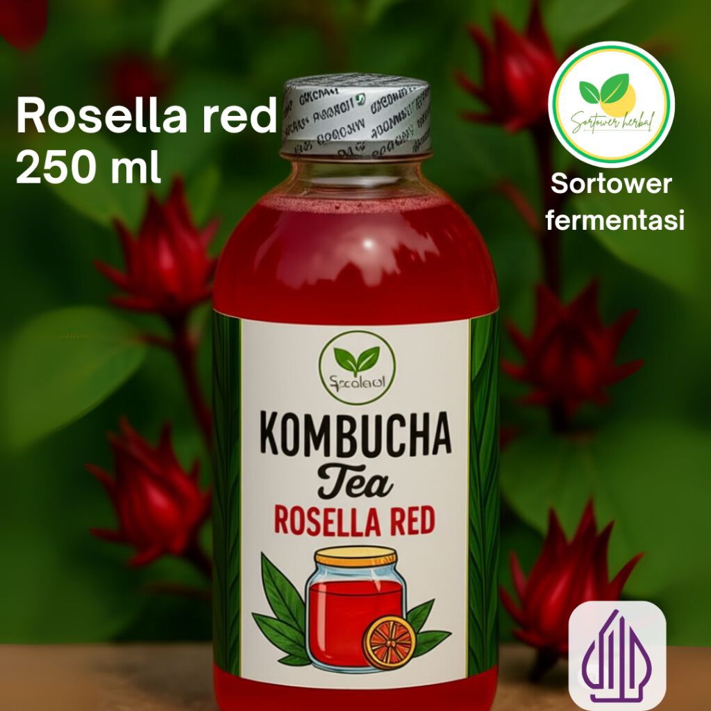 

kombucha varian red rosella 250 ml