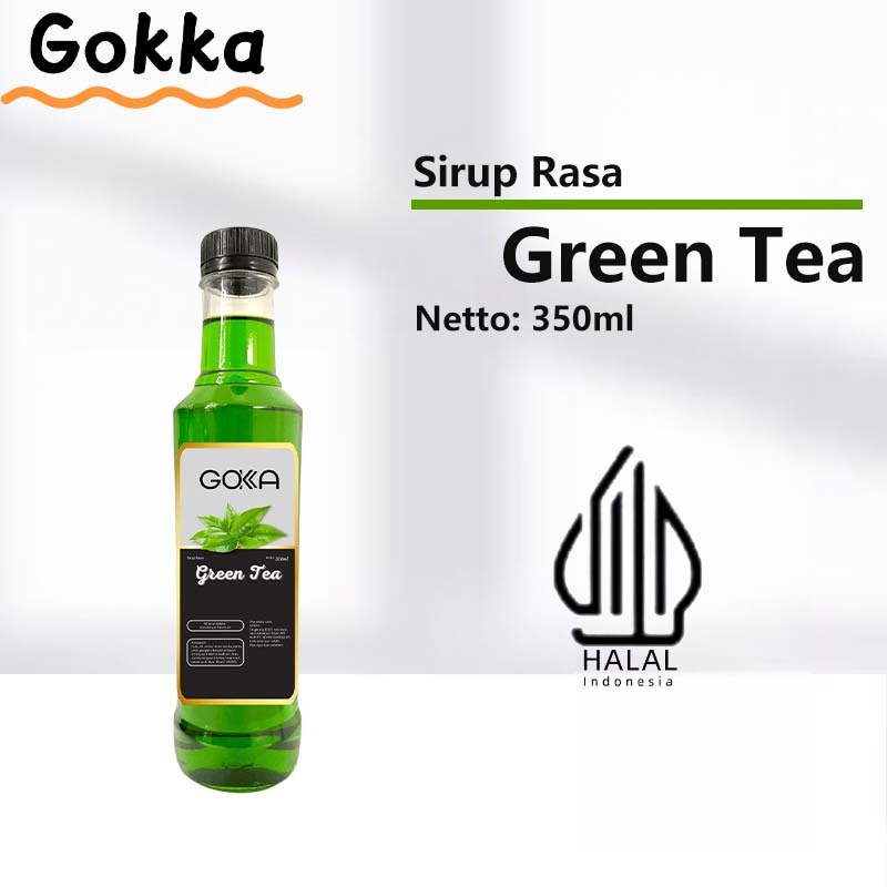 

Gokka Green Tea Sirup Minuman 350ml - Green Tea Flavor Syrup / Sirup Green Tea