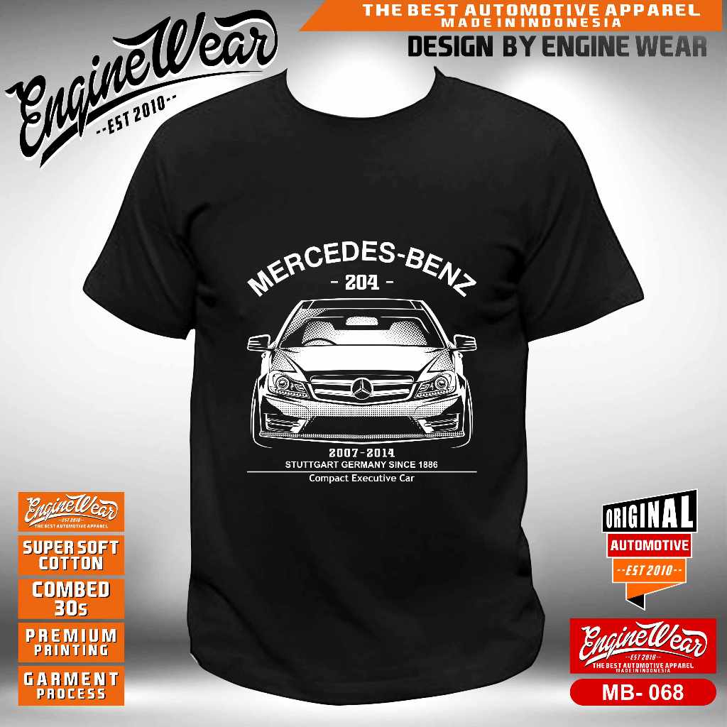 kaos mercedes benz W204 W140 W202 W115 W123 W124 W203 W210 W211 W212 tshirt mobil baju mercy rst