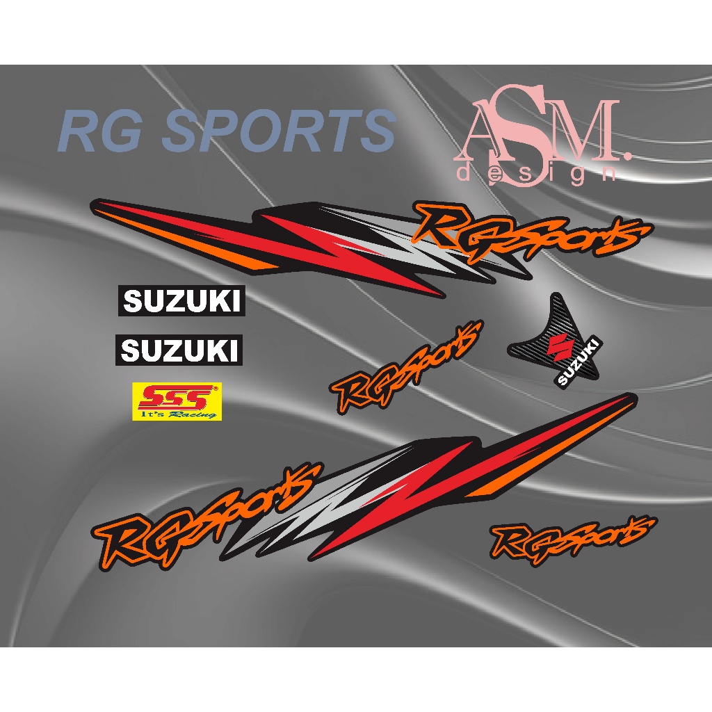 striping stiker suzuki rg sport variasi