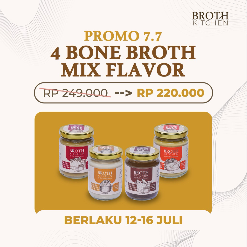 

PROMO 7.7 - 4 BONE BROTH KITCHEN MIX FLAVOR | KALDU TULANG