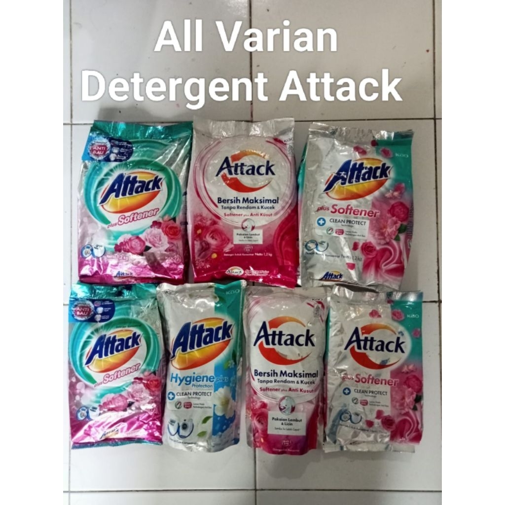 Attack Softener Plus 1,2kg & 750g & Easy Cair 750ml & Easy bubuk 1,2kg & Jaz 1,6kg