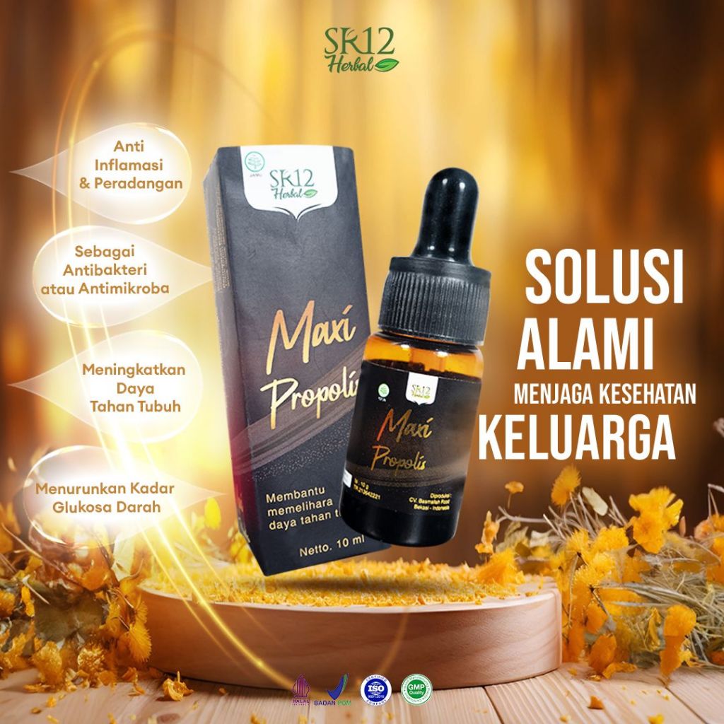 MAXI PROPOLIS SR12 HERBAL PROPOLIS BEE POLEN BPOM