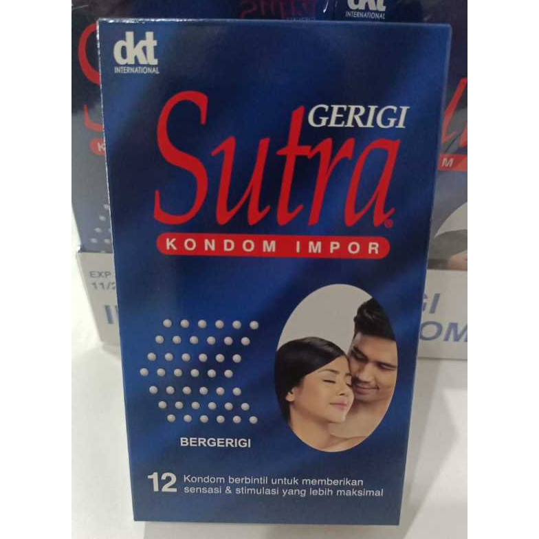 KONDOM SUTRA BIRU GERIGI ISI 12