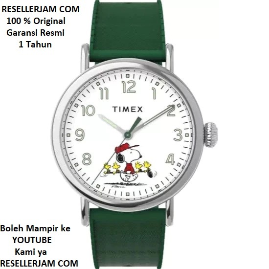 Jam Tangan TIMEX TW2W78900 Waterburry Peanuts Snoopy Original Gaaransi Resmi