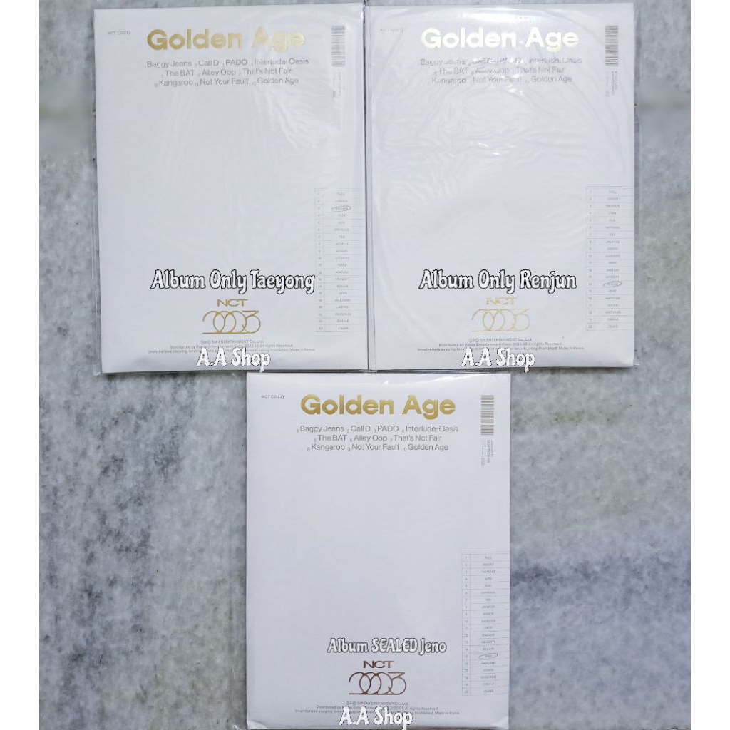 Ready NCT Collecting ver Golden Age Jeno SEALED Taeyong UNSEALED GA Opened Unopened NCT 127 Dream U 