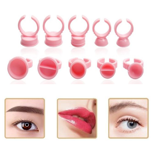 Glue Ring Eyelash Extension Pink Cincin Lem Sulam Alis Bulu Mata