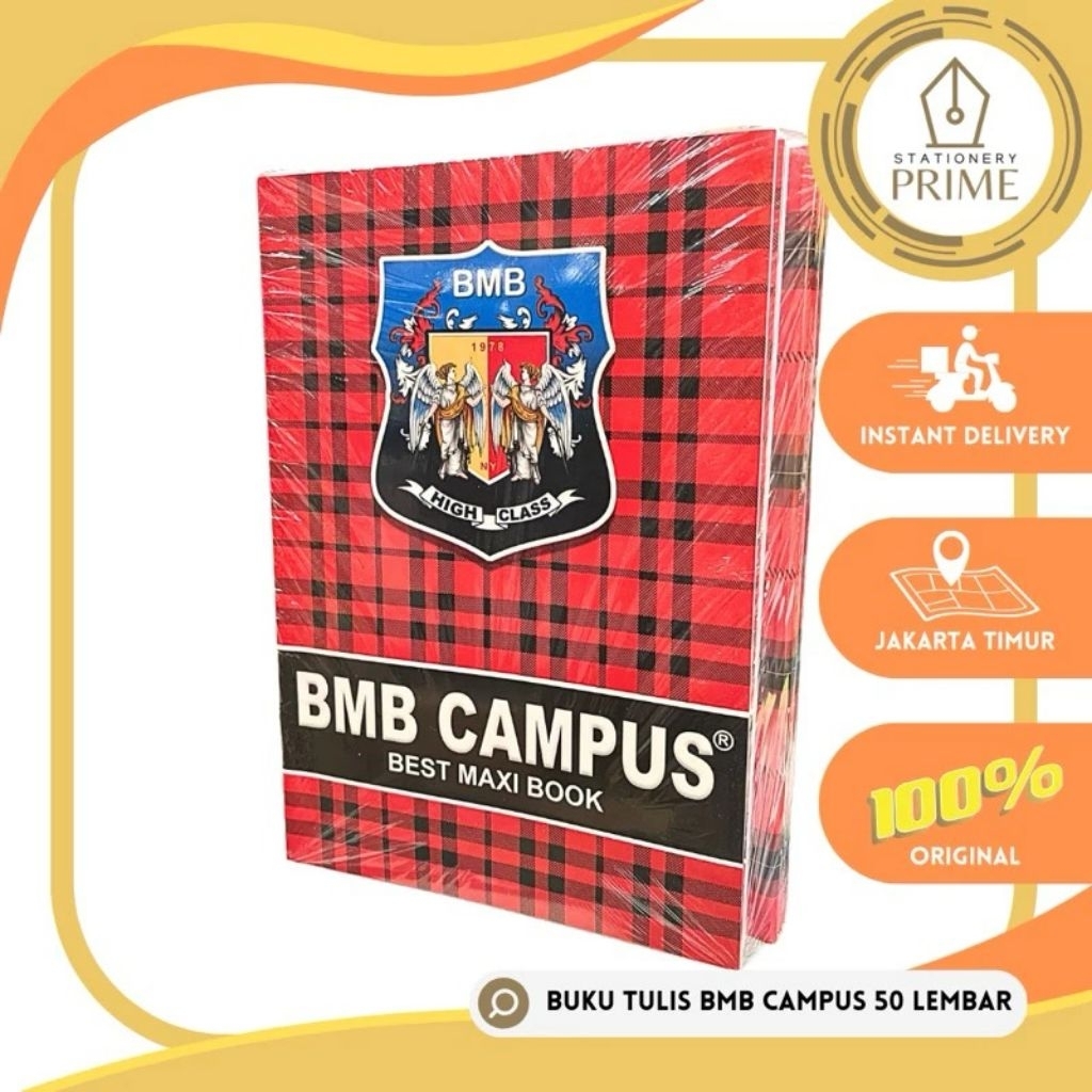 

Buku Tulis BMB / BMC Campus 50 Lembar ( 1 Pack Isi 10 Buku )