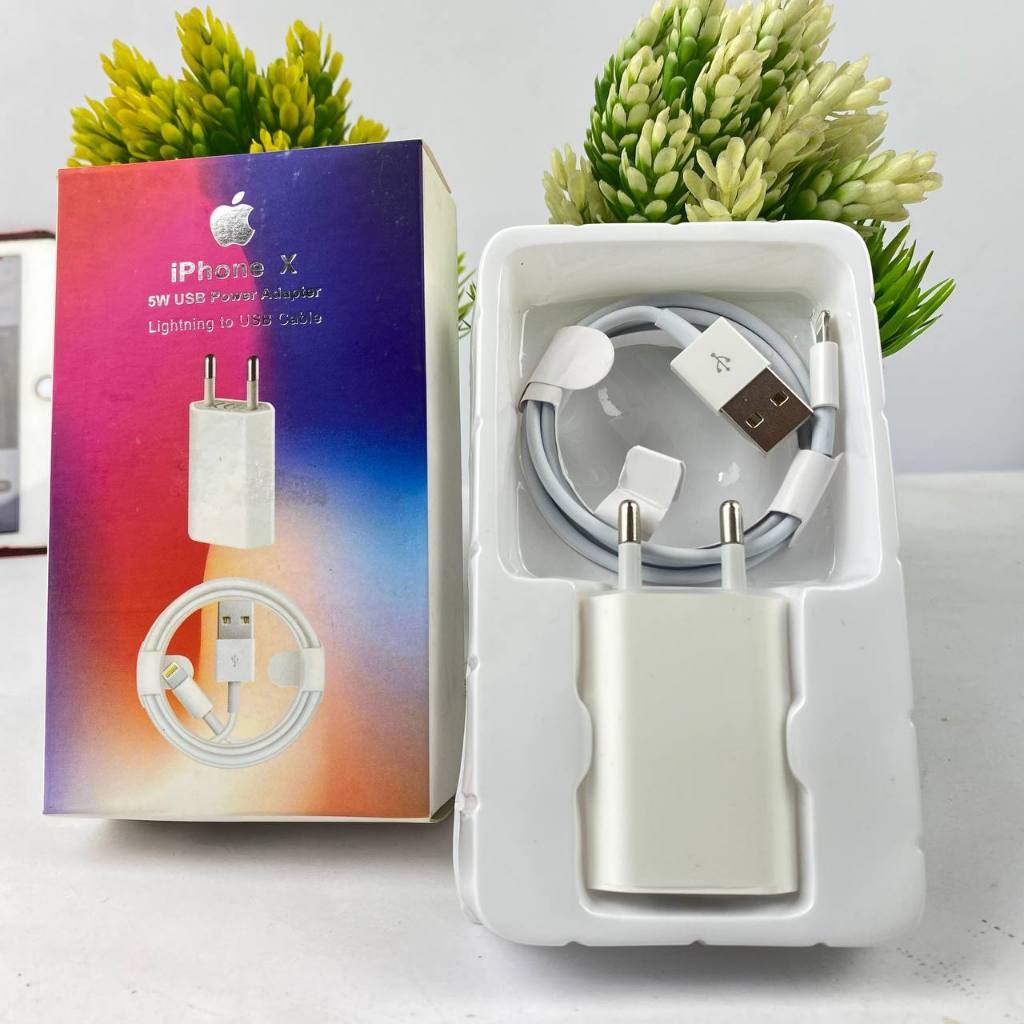 CHARGER IPHONE SATU SET | CHARGER IPHONE X