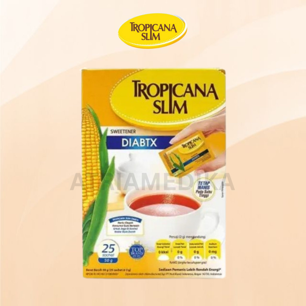 

Gula Tropicana Slim Diabtx 25 Sachet // Gula Diabetes Bebas Kalori