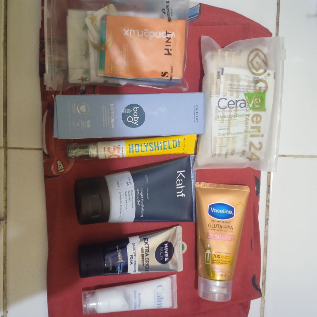 BUNDLING SKINCARE (ORIFLAME, KAHF, SOMETHINC, NIVEA, VASELINE, CERAVE, DLL)