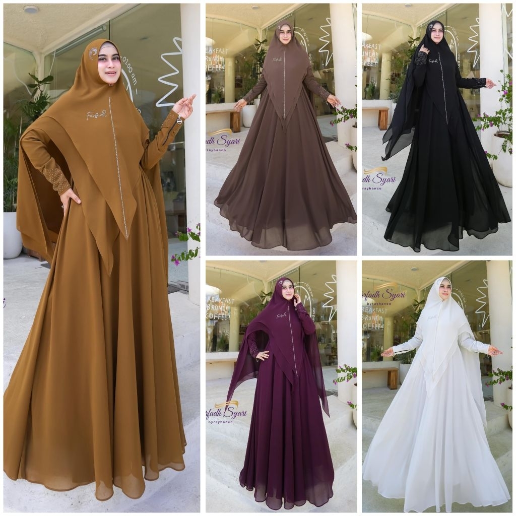 (BISA COD) ALIKA SERIES ORIGINAL FARFADH SYARI PREMIUM GAMIS SET