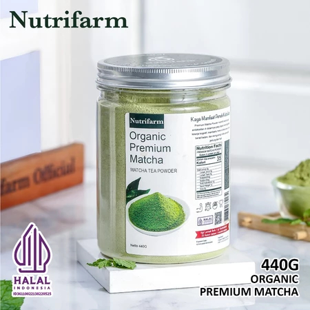 

Nutrifarm Organic Premium Matcha Minuman Green Tea 440g EXP 2027