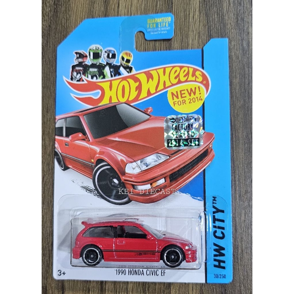 Hot wheels Honda Civic EF Red + Factory Sealed FS 2014