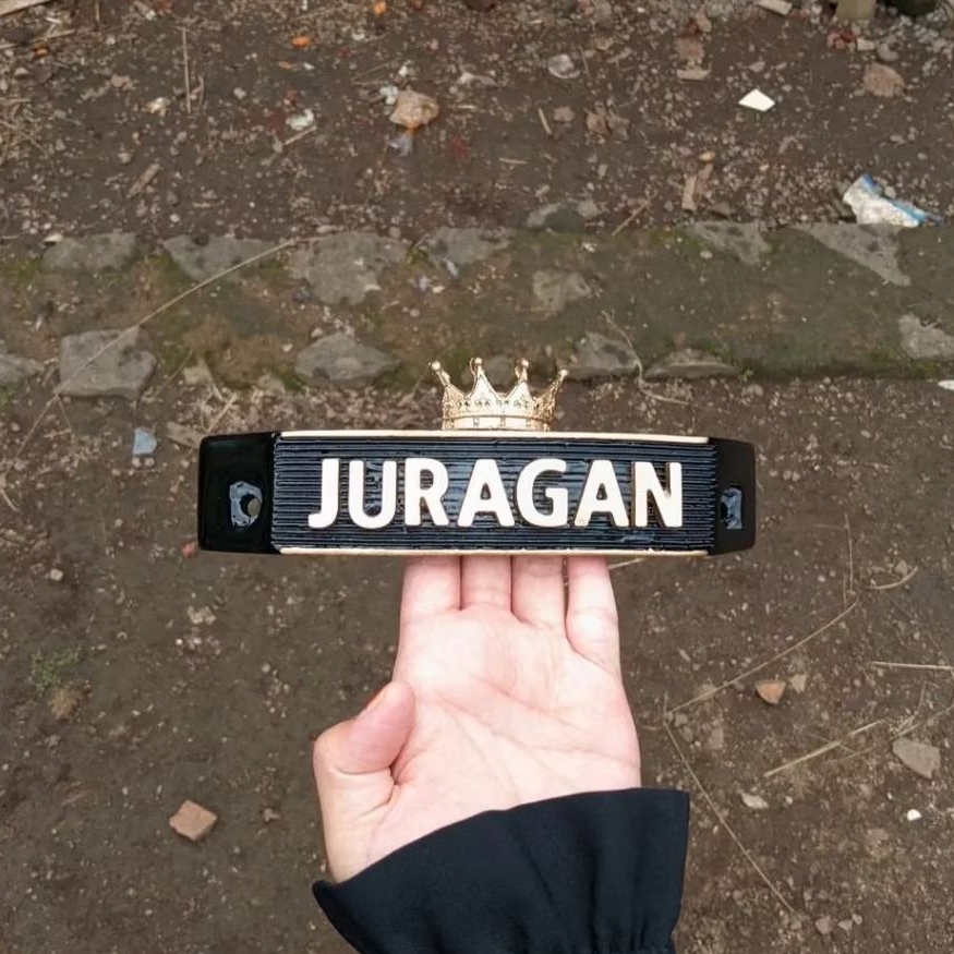 Kumis Yamaha RX-King Mahkota Di atas  Bebas Request Nama | FREE DUDUKAN BESI