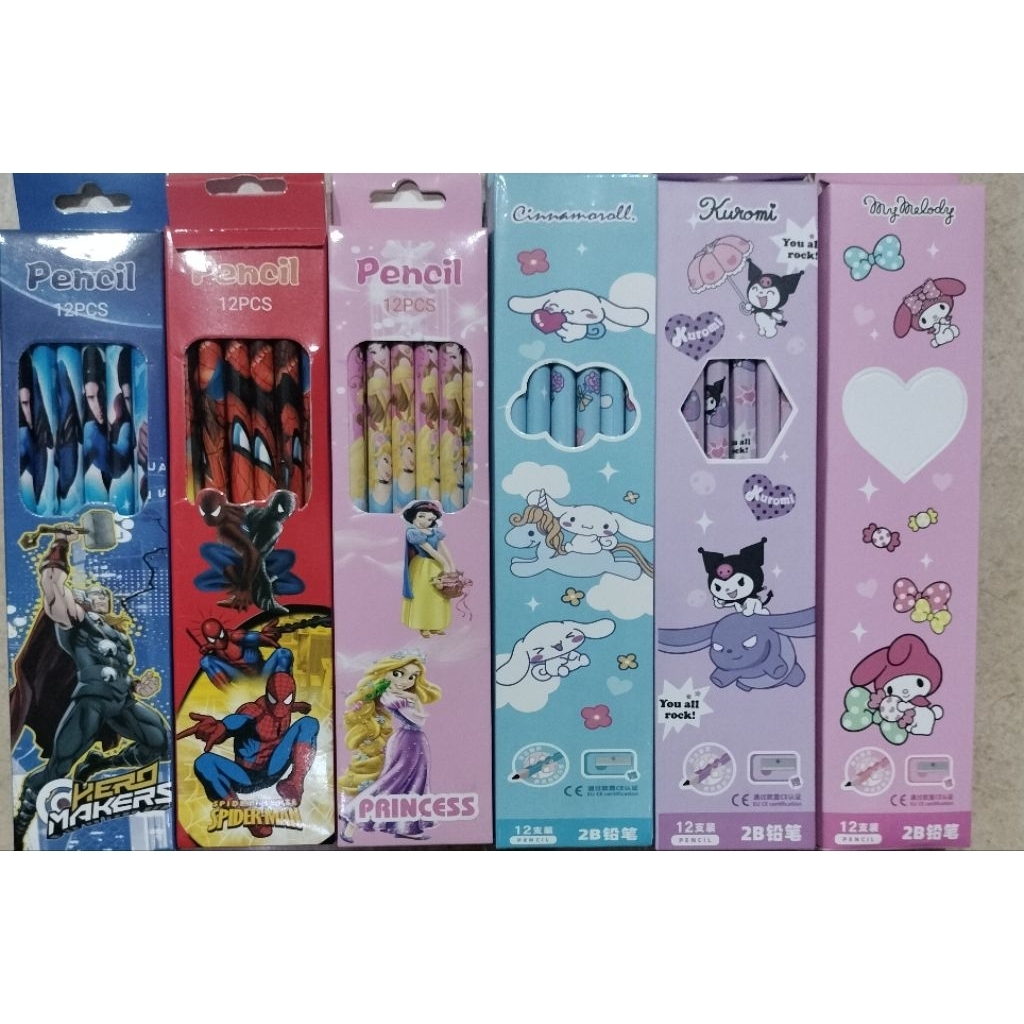 

Pensil kayu fancy/ karakter 2B