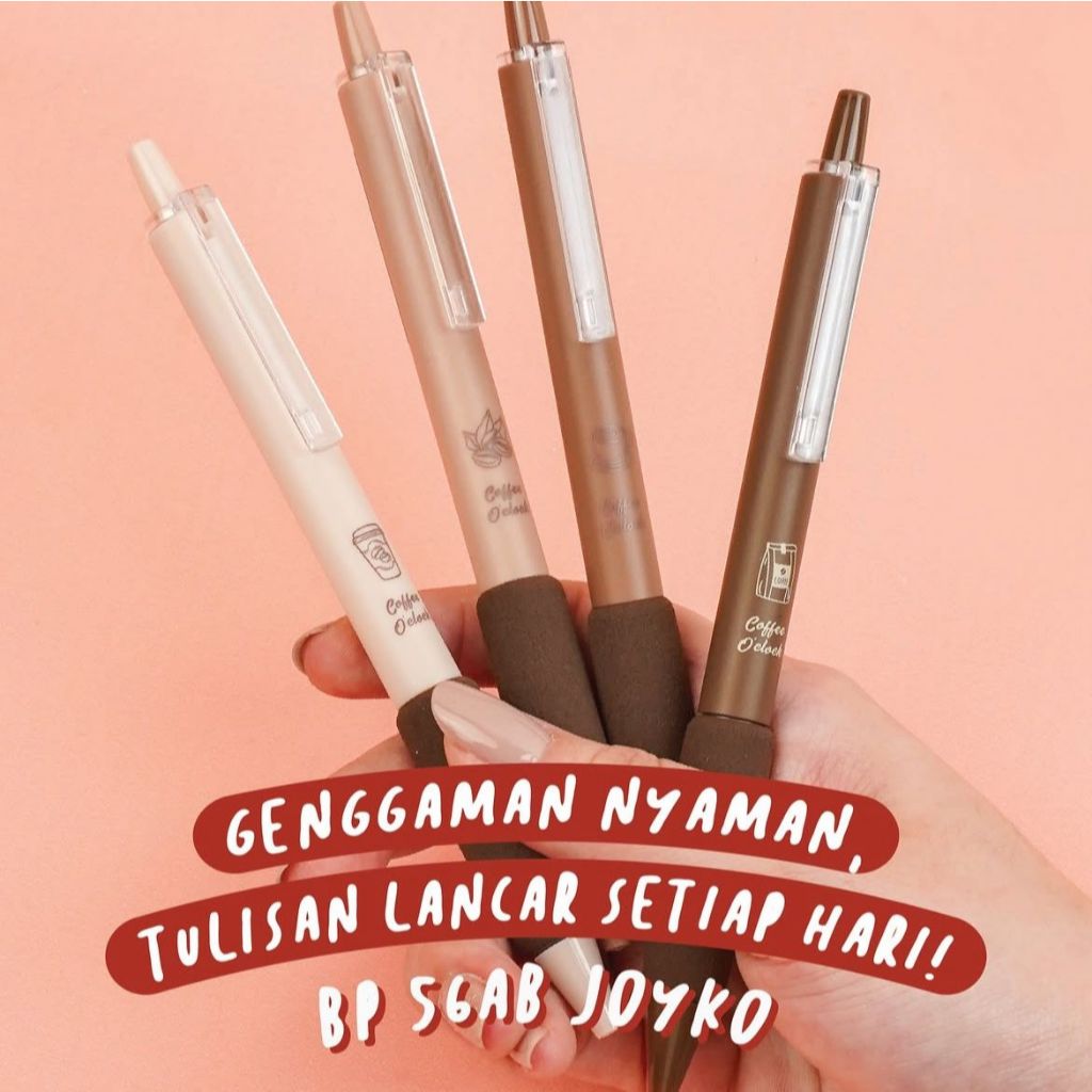 

Joyko Pulpen Joyko Gel Pen GP-413 Coffe O'clock 0.5mm