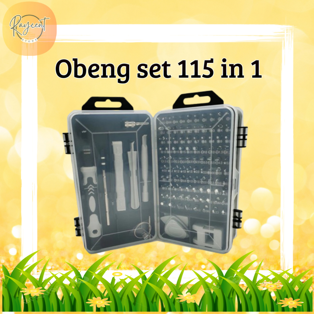 Obeng 115 in 1 Hp full set Obeng Service Komputer Laptop Hp Service Obeng 115 in 1